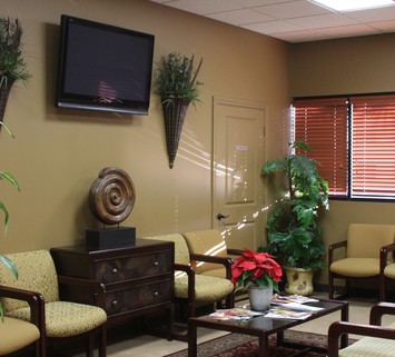 Patient Waiting Room at Texas Spine Center in Houston